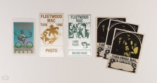 Lot of 6 Fleetwood Mac Passes