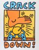 1986 Keith Haring Crack Down Promotional Poster Mint 93