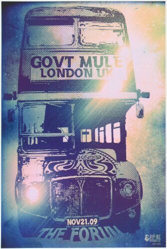 2009 Gov't Mule The Forum London Poster Mint 93