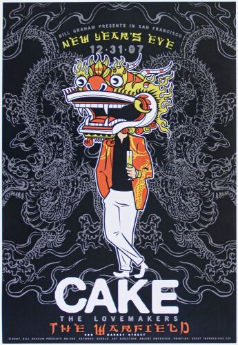 2007 BGP-352 Cake The Warfield Theatre Poster Near Mint 89