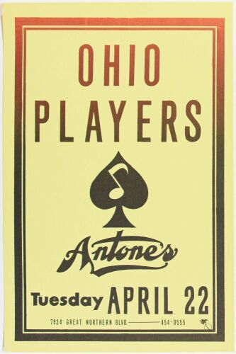 1980 The Ohio Players Antone's Austin Poster Mint 91