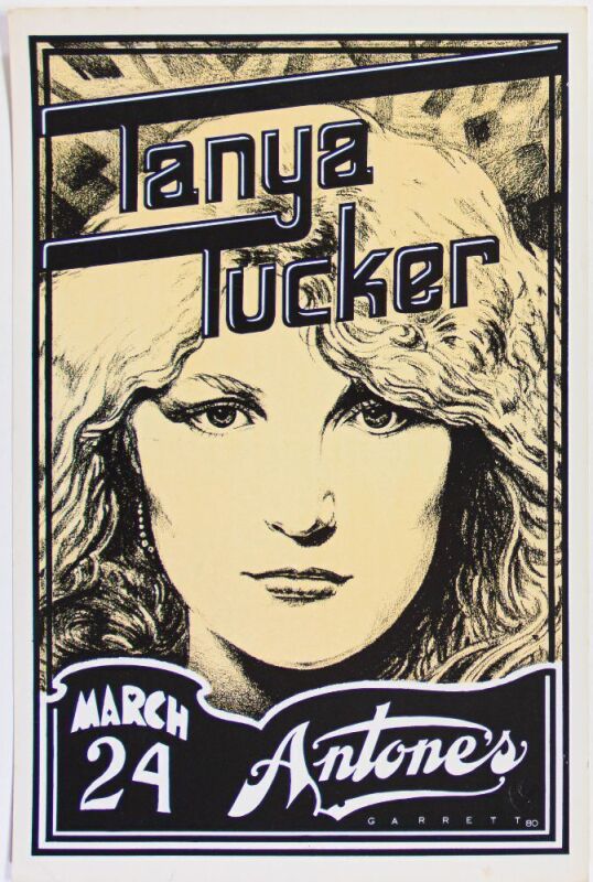 1980 Tanya Tucker Antone's Austin Poster Near Mint 81