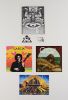 Lot of Jerry Garcia Grateful Dead 3 cards and 1 Terrapin Station Sticker