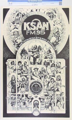 1971 AOR-2.256 Norman Orr KSAN FM Radio San Francisco Promotional Poster CGC 9.8