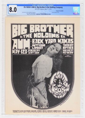 1970 FD-700501 Big Brother & The Holding Company 660 Great Highway Handbill CGC 8.0