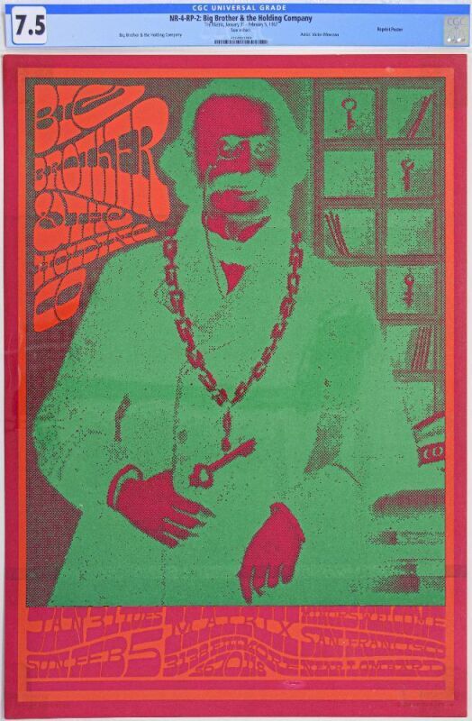 1967 NR-4 Big Brother & The Holding Company The Matrix RP2 Poster 7.5