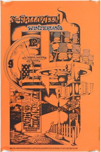 1968 FD-681031 John Mayall Canned Heat Winterland Halloween Poster Mint 91