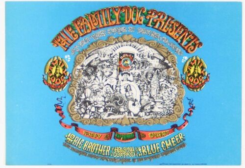 1967 FD-79 Big Brother Janis Joplin Blue Cheer 1601 W Evans Street Denver Postcard Near Mint 89