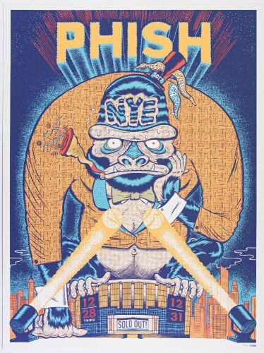 2017 Phish New Years Eve Madison Square Garden LE Poster Near Mint 87