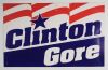 1996 Clinton Gore Campaign Sign Poster Fine 57