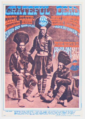 1967 FD-54 Grateful Dead Avalon Ballroom Postcard Mint 90