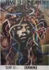 1990 Jimi Hendrix Gunther Kieser Large Germany Artrock LE Signed Kieser Poster Near Mint 85