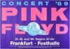 1989 Pink Floyd Festhalle Germany Poster Near Mint 83