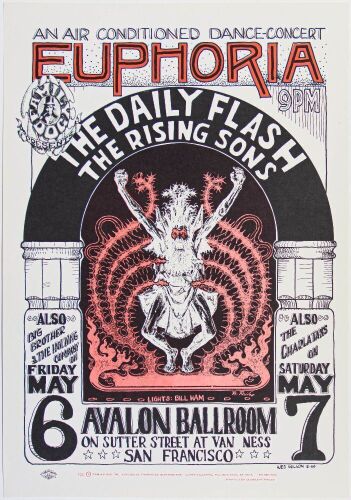 1966 FD-7 Big Brother Daily Flash Euphoria Avalon Ballroom RP3 Poster Mint 91