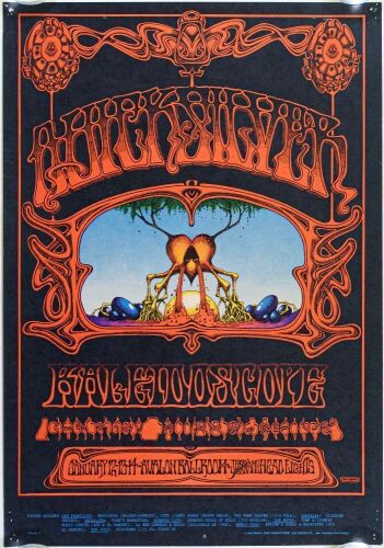 1968 FD-101 Quicksilver Messenger Service Avalon Ballroom Poster Extra Fine 67