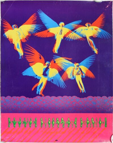 1968 NR-23 The Steve Miller Band Children of the Future Capitol Records Promo Poster Extra Fine 63