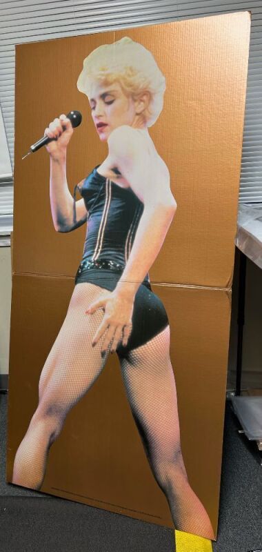 1992 Madonna Unauthorized Christopher Andersen Biography Life-Sized Cardboard In-Store Promotional Display with Original Box