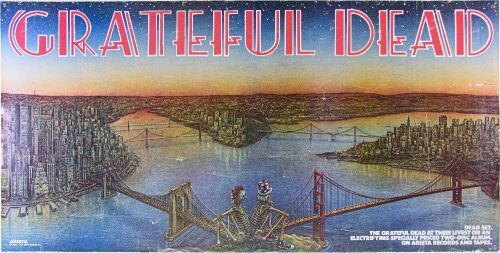 1981 Grateful Dead Dead Set Arista Records Promo Poster Extra Fine 65