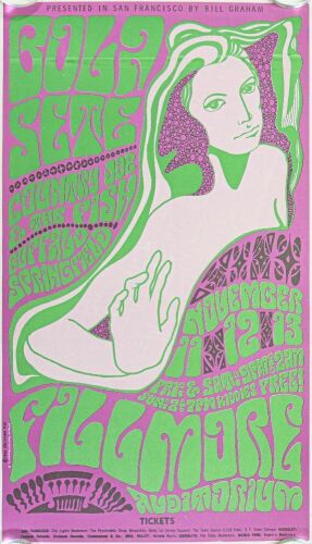 1966 BG-36 Bola Sete Buffalo Springfield Fillmore Auditorium RP2 Poster Excellent 79