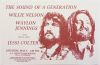 1984 Willie Nelson Waylon Jennings Los Angeles County Fairgrounds Poster Near Mint 87