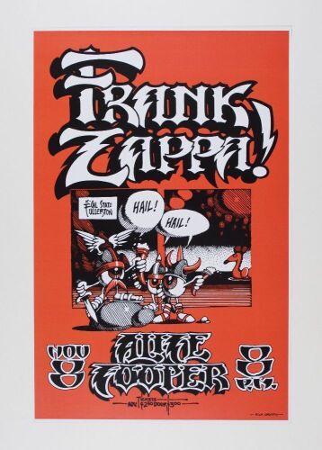 1972 AOR-4.124 Frank Zappa Cal State RP2 Poster Near Mint 85