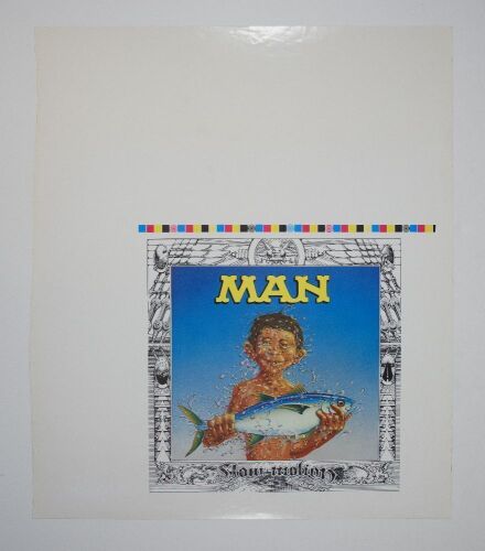 1974 Rick Griffin Man Slow Motion Album Cover Uncut Proof Extra Fine 69