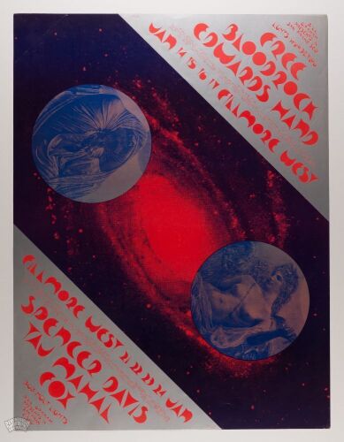 1971 BG-266 & 267 Spencer Davis Fillmore West Uncut Poster Excellent 79