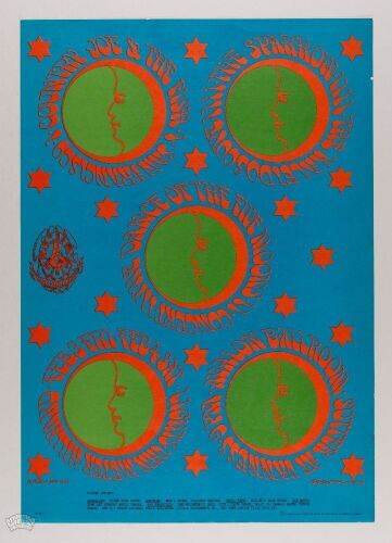 1967 FD-46 Country Joe & The Fish Sparrow Avalon Ballroom RP3 Poster Excellent 79