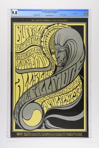 1967 BG-61 Buffalo Springfield Fillmore Auditorium Poster CGC 9.8