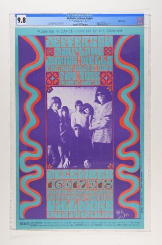 1966 BG-42 Jefferson Airplane Fillmore Auditorium Signed Wilson Poster CGC 9.8