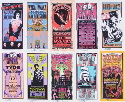 Lot of 10 Mark Arminski Modern Various Signed Arminski Handbills Near Mint 89