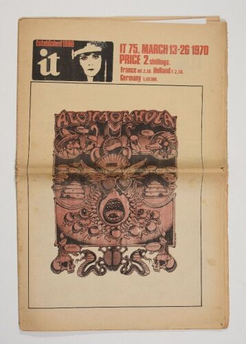 1970 Rick Griffin IT UK Number 75 Underground Newspaper Excellent 71