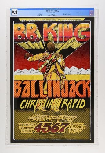 1971 BG-269 B.B. King Ballin' Jack Fillmore West Poster CGC 9.8