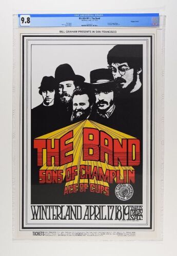 1969 BG-169 The Band Winterland Poster CGC 9.8