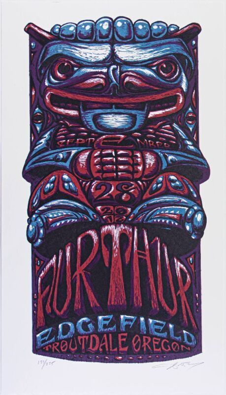 2012 AJ Masthay Furthur McMenamins Edgefield Oregon LE Signed Masthay Poster Mint 93