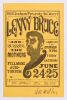 1966 BG-13 Lenny Bruce Frank Zappa The Mothers Fillmore Auditorium Signed Wilson Handbill Near Mint 89