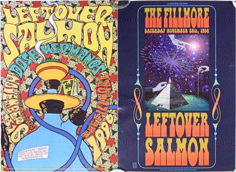 Lot of 2 Leftover Salmon The Fillmore 1990's Posters Near Mint 80