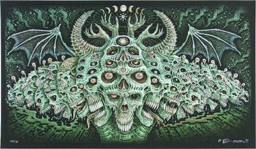 2023 EMEK The Summoning LE Signed Emek Poster Mint 95