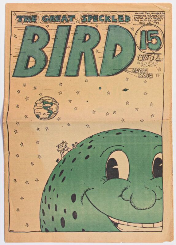 1969 The Great Speckled Bird Volume 2 Number 20 Underground Newspaper Excellent 73