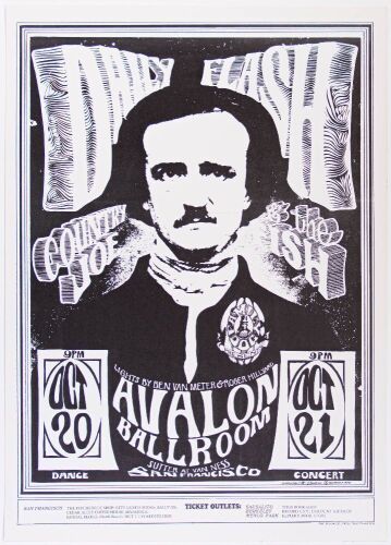 1966 FD-31 Daily Flash Country Joe Avalon Ballroom Poster Near Mint 87