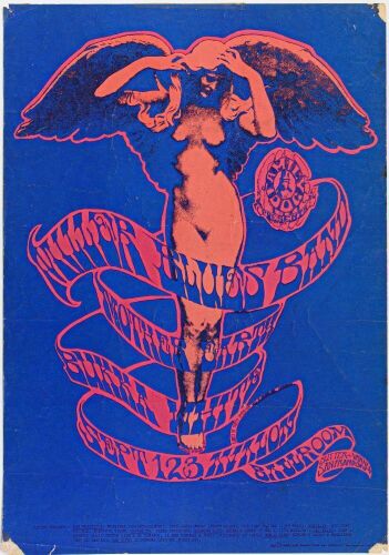 1967 FD-78 Miller Blues Band Mother Earth Avalon Ballroom RP2 Poster Extra Fine 60