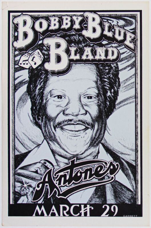 1980 Bobby Blue Bland Antone's Austin Poster Excellent 73