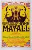 1971 John Mayall Curtis Hixson Hall Tampa Cardboard Poster Near Mint 89