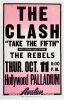 1979 The Clash The Rebels Hollywood Palladium Cardboard Poster Extra Fine 61