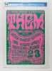 1966 BG-12 Them with Van Morrison Fillmore Auditorium Poster CGC 9.0