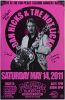 2011 Dan Hicks & The Hot Licks Fur Peace Ranch Signed Band Poster Mint 90