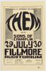 1966 BG-20 Them Van Morrison Fillmore Auditorium Handbill Near Mint 85