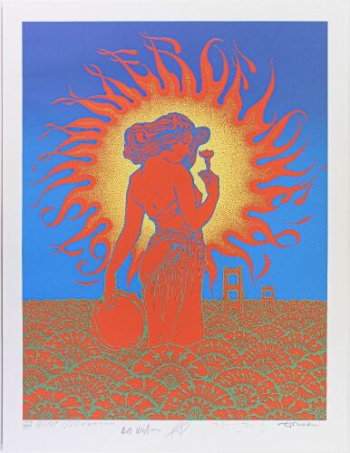 1987 The Summer of Love 20th Anniversary LE Signed by the Big 5 Artists Poster Mint 93