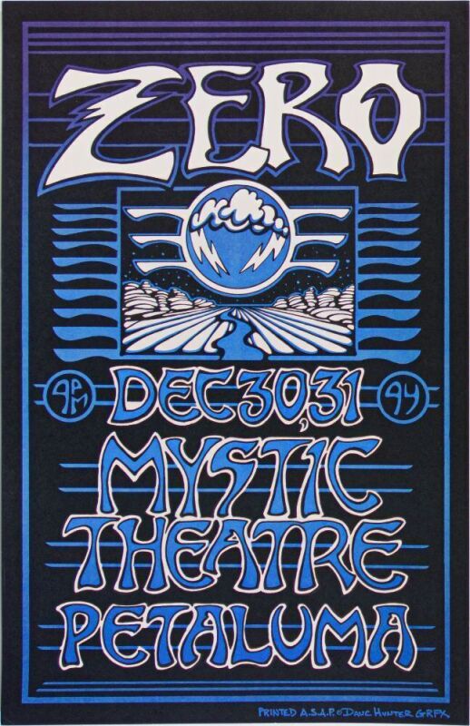 1994 Zero Mystic Theatre Petaluma Poster Near Mint 89