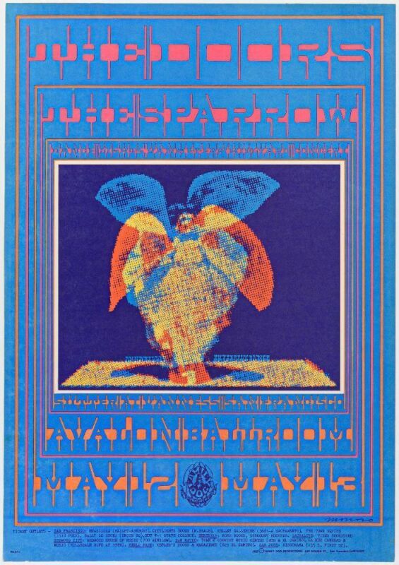 1967 FD-61 The Doors The Sparrow Avalon Ballroom Poster Excellent 75